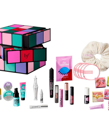 Benefit Cosmetics Glam Cube 24-Day Makeup Advent Calendar Gift Set