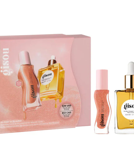 Gisou Glossy & Glazed Hair & Lip Oil Gift Set