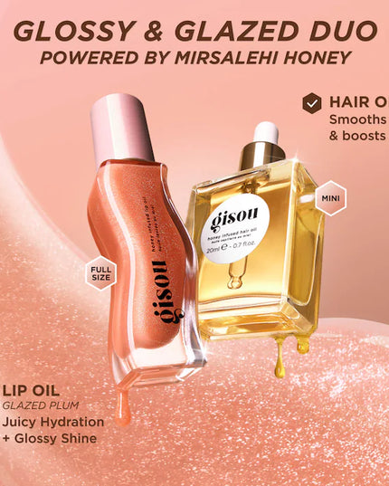 Gisou Glossy & Glazed Hair & Lip Oil Gift Set