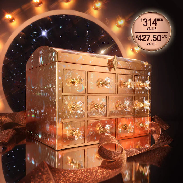 Charlotte Tilbury Charlotte's Beauty Treasure Chest Makeup and Skincare Advent Calendar