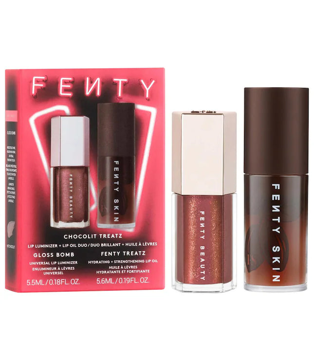 Fenty Beauty by Rihanna 
Chocolit Treatz Lip Luminizer + Lip Oil Duo