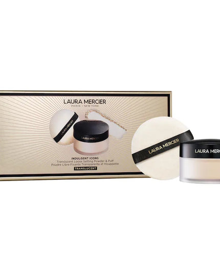 Laura Mercier Indulgent Icons Translucent Loose Powder & Velour Puff Duo Gift Set