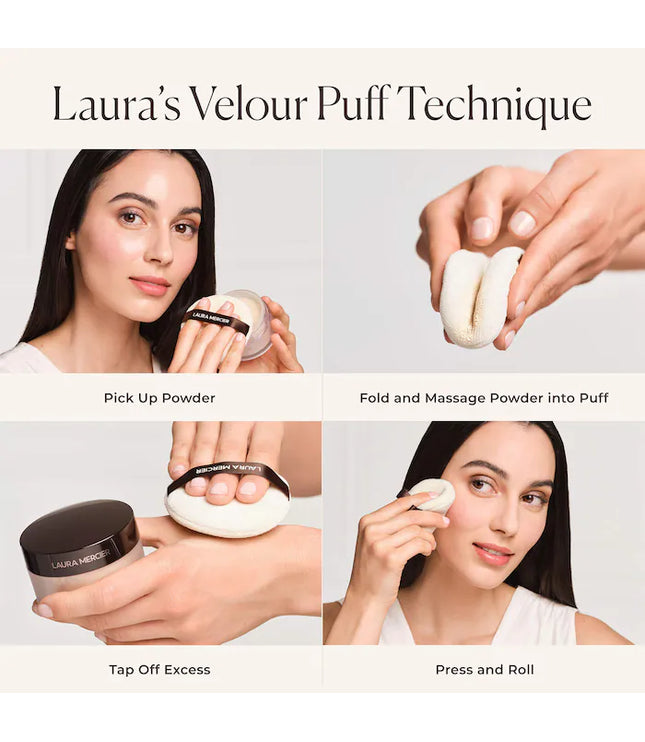Laura Mercier Indulgent Icons Translucent Loose Powder & Velour Puff Duo Gift Set