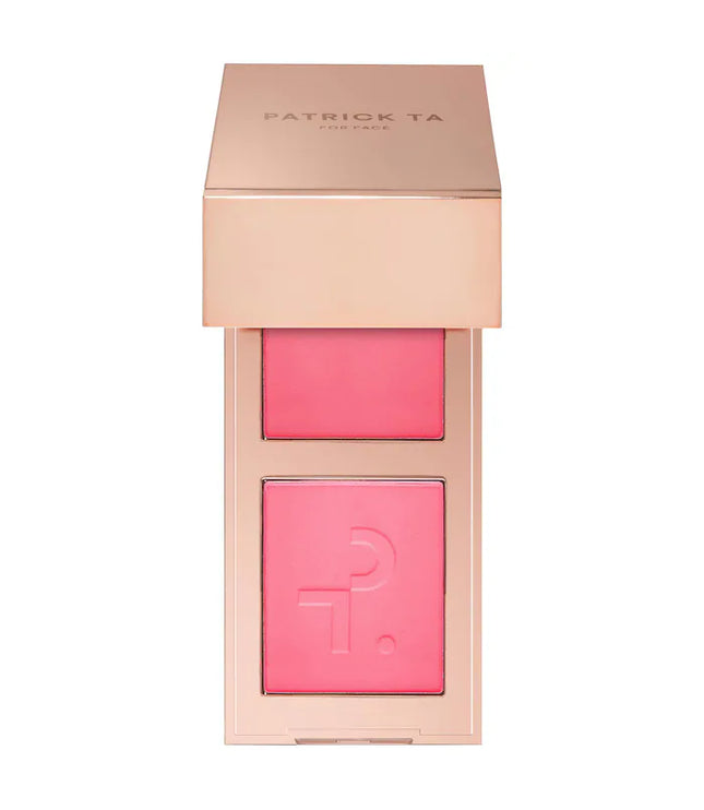 PATRICK TA 
Mini Major Headlines Double-Take Crème & Powder Blush Duo