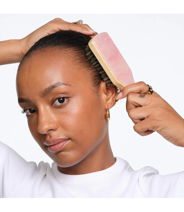 Emi Jay Mini Boar Bristle Hair Brush in Pink Sugar