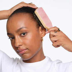 Emi Jay - Mini Boar Bristle Hair Brush in Pink Sugar