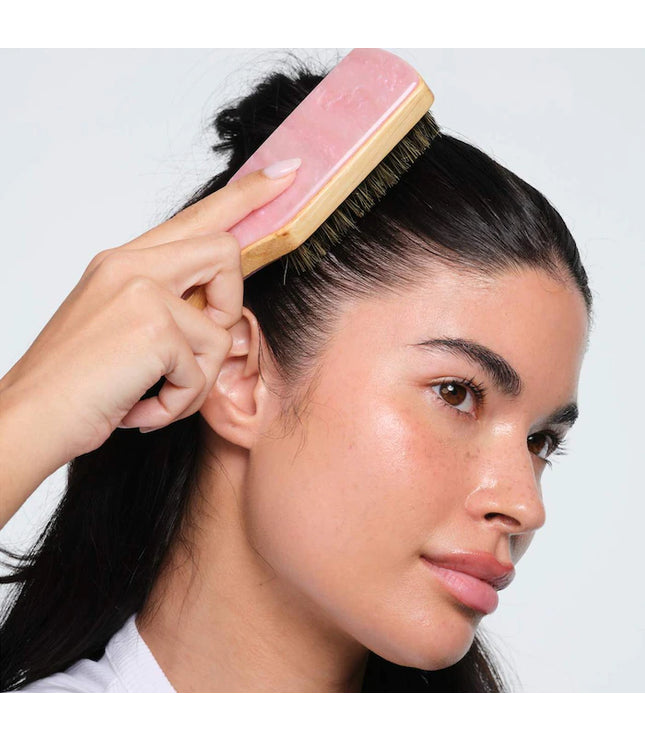 Emi Jay Mini Boar Bristle Hair Brush in Pink Sugar