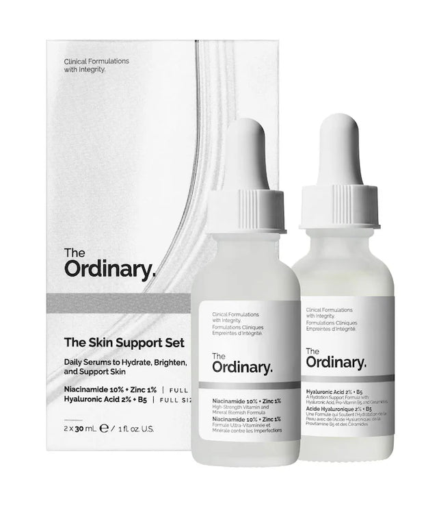 The Ordinary 
The Skin Support Set with Niacinamide + Hyaluronic Acid