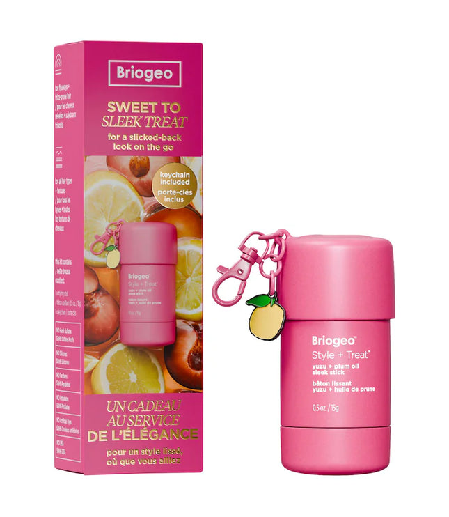 Briogeo Style + Treat™ Hair Sleek Stick + Limited Edition Key Chain Gift Set
