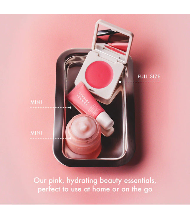 Summer Fridays 
The Dewy Pink Set with mini Lip Butter Balm in Pink Sugar