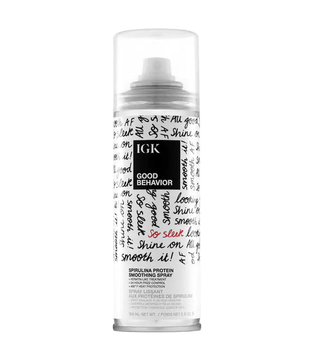 IGK Good Behavior Spirulina Protein Anti-Frizz Smoothing Spray 186 ml