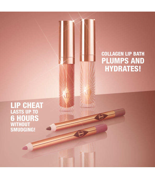 Charlotte Tilbury Mini Glossy Pink Lip Gloss + Lip Liner Set