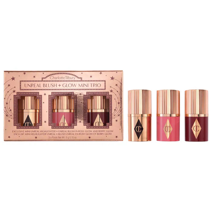 Charlotte Tilbury  - Mini Unreal Blush + Glow Trio