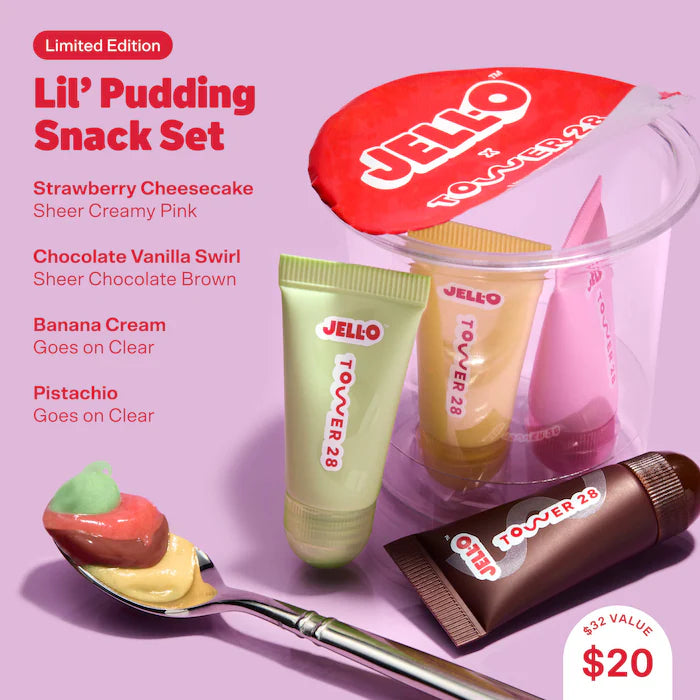 Tower 28 Beauty - JELL-O™  X TOWER 28 Lil' Pudding Mini Lip Softie Gift Set