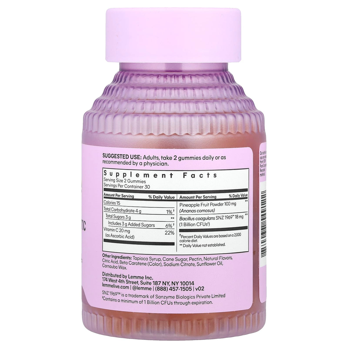 Lemme - Purr Vaginal Probiotic Gummies