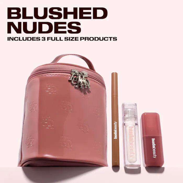 HUDA BEAUTY  - Blushed Nudes Lip & Cheek Kit