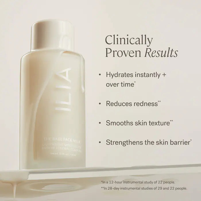ILIA - The Base Face Milk Essence & Lightweight Moisturizer with Hyaluronic Acid