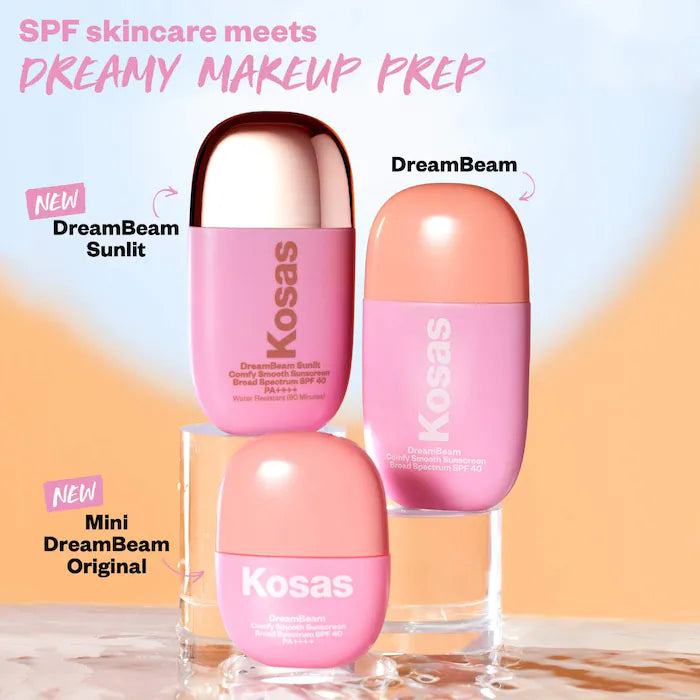 Kosas - DreamBeam Silicone-Free Mineral Sunscreen SPF 40 with Ceramides and Peptides