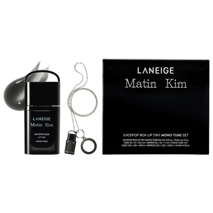 LANEIGE x MATIN KIM - JuicePop Box Lip Tint Mono Tune Set with Wearable Keychain & Mirror