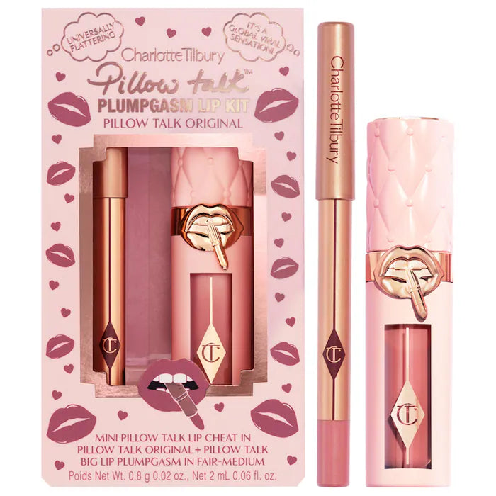 Charlotte Tilbury - Mini Pillow Talk Plumpgasm Lip Liner and Lip Gloss Set