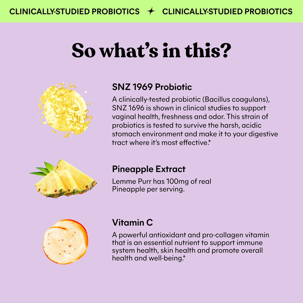 Lemme - Purr Vaginal Probiotic Gummies