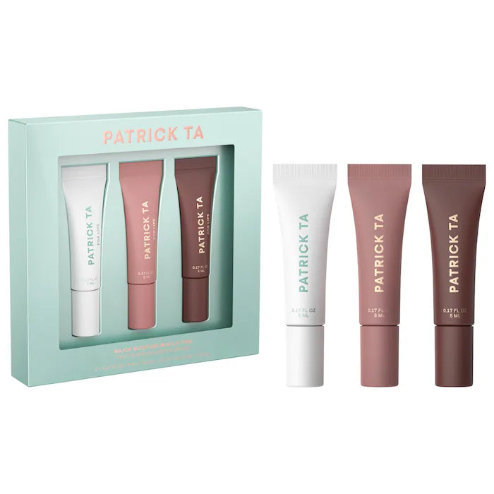 PATRICK TA - Mini Major Moisture Smoothing and Hydrating Tinted Lip Balm Trio Makeup Gift Set