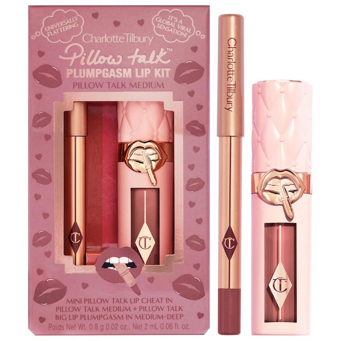 Charlotte Tilbury - Mini Pillow Talk Plumpgasm Lip Liner and Lip Gloss Set