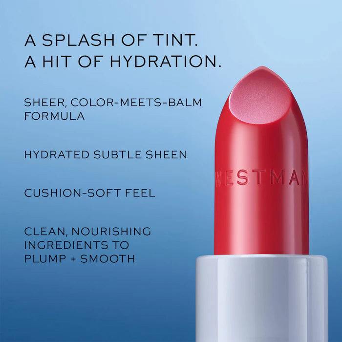 Westman Atelier - HydroBalm Sheer Tinted Lipstick with Peptides and Hyaluronic Acid