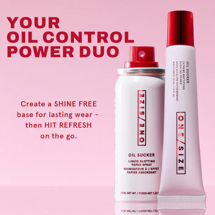 ONE/SIZE by Patrick Starrr - 
Oil Sucker Prep & Refresh Mattifying Duo