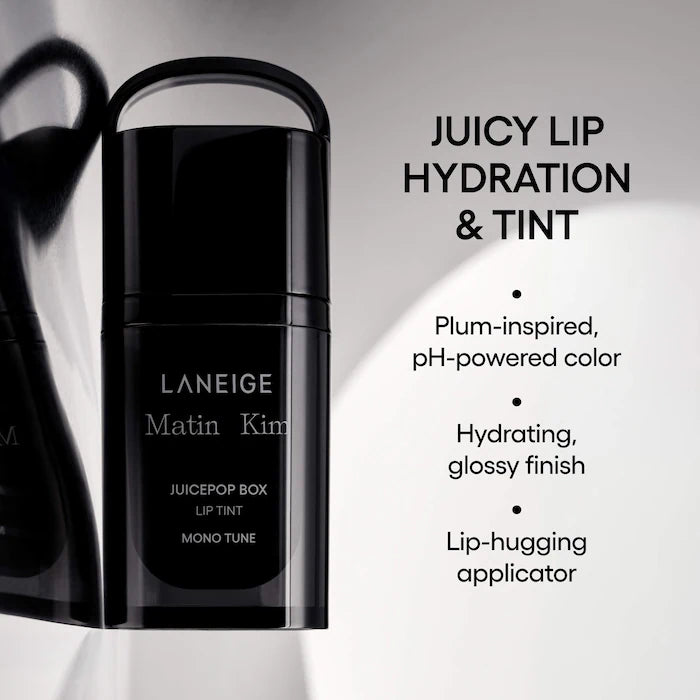 LANEIGE x MATIN KIM - JuicePop Box Lip Tint Mono Tune Set with Wearable Keychain & Mirror