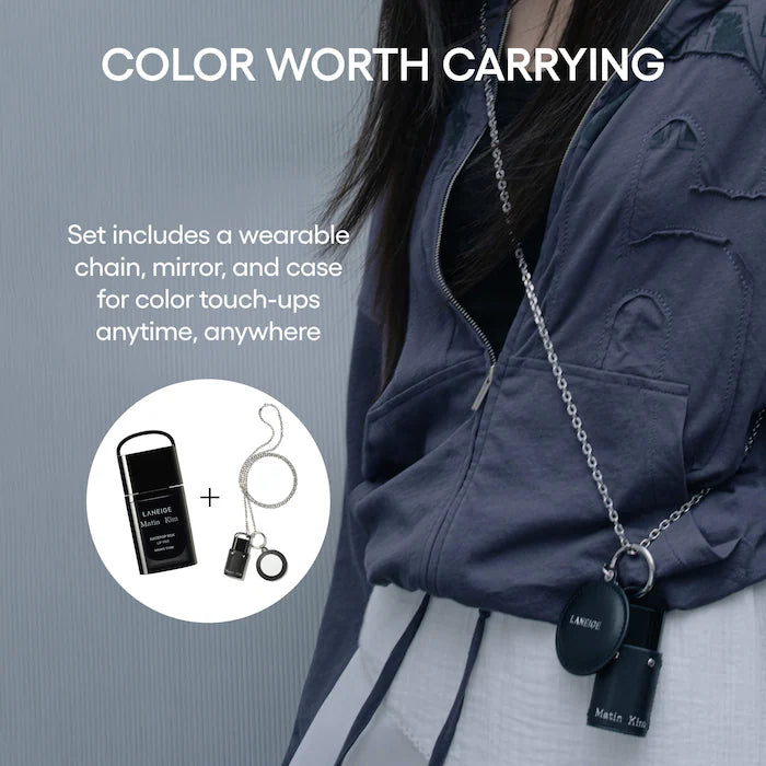 LANEIGE x MATIN KIM - JuicePop Box Lip Tint Mono Tune Set with Wearable Keychain & Mirror