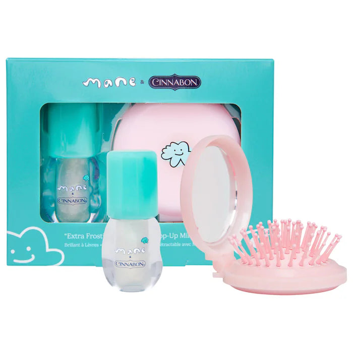 Mane - Mane x Cinnabon Lip Gloss and Hair Brush Set