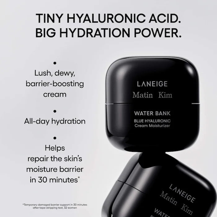 LANEIGE - Water Bank Blue Hyaluronic Cream Moisturizer for Moisture Barrier Repair