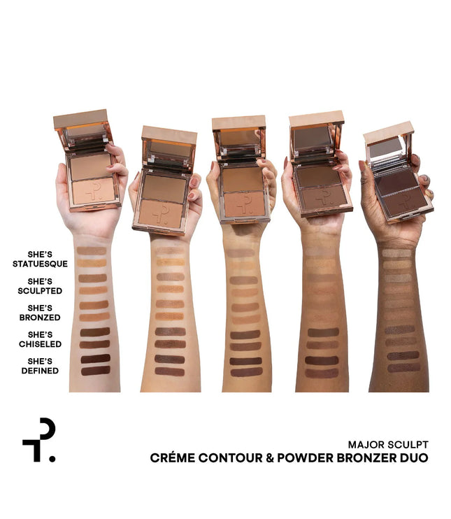 PATRICK TA Dúo de bronceadores en polvo y contorno en crema Major Sculpt
