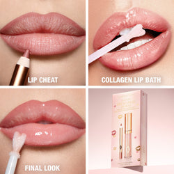 Charlotte Tilbury - Mini Glossy Pink Lip Gloss + Lip Liner Set
