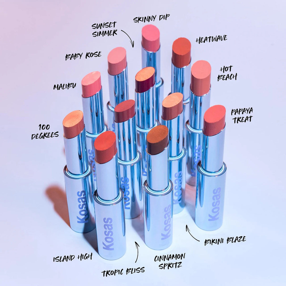 Kosas - Wet Stick Moisturizing Shiny Sheer Lipstick with Ceramides